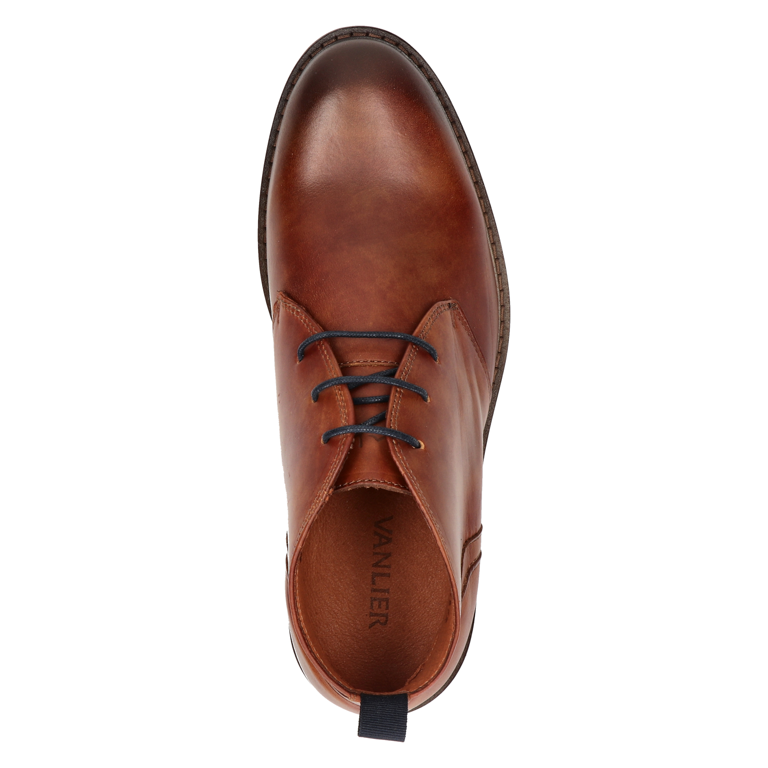 Van Lier Boston heren veterschoen Van Lier Cognac