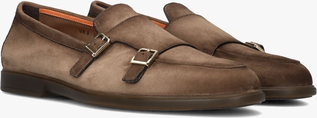 bruine santoni loafers pura