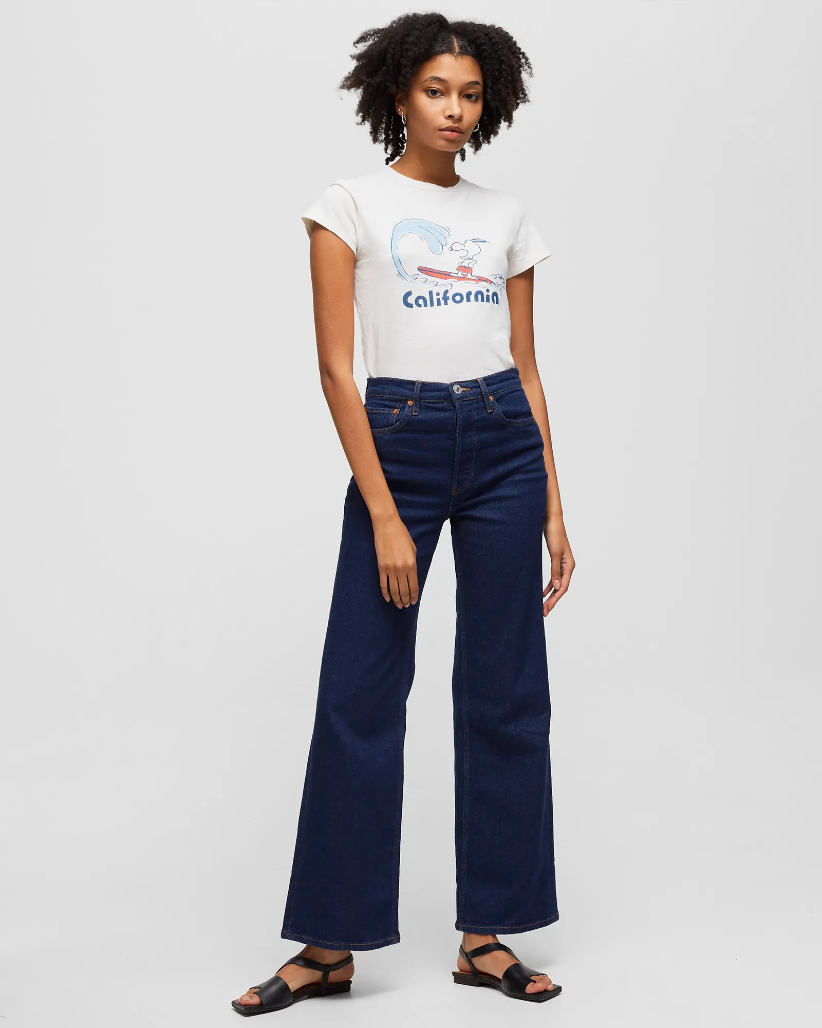 Re/Done 70S ULTRA HIGH RISE WIDE LEG
