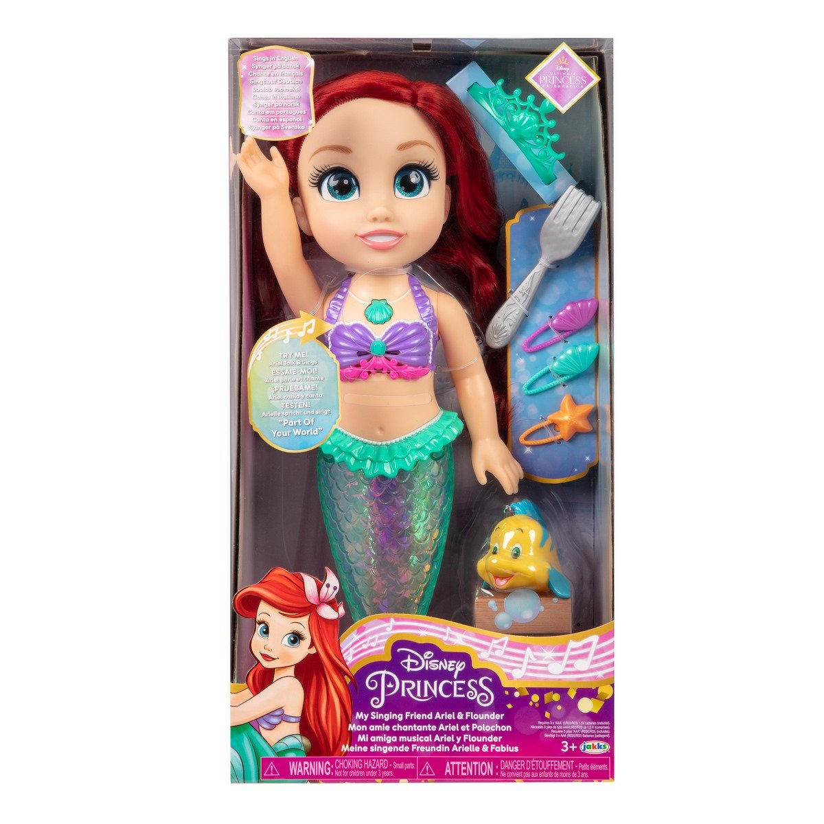 Princesses Poupée Ariel musicale 38 cm