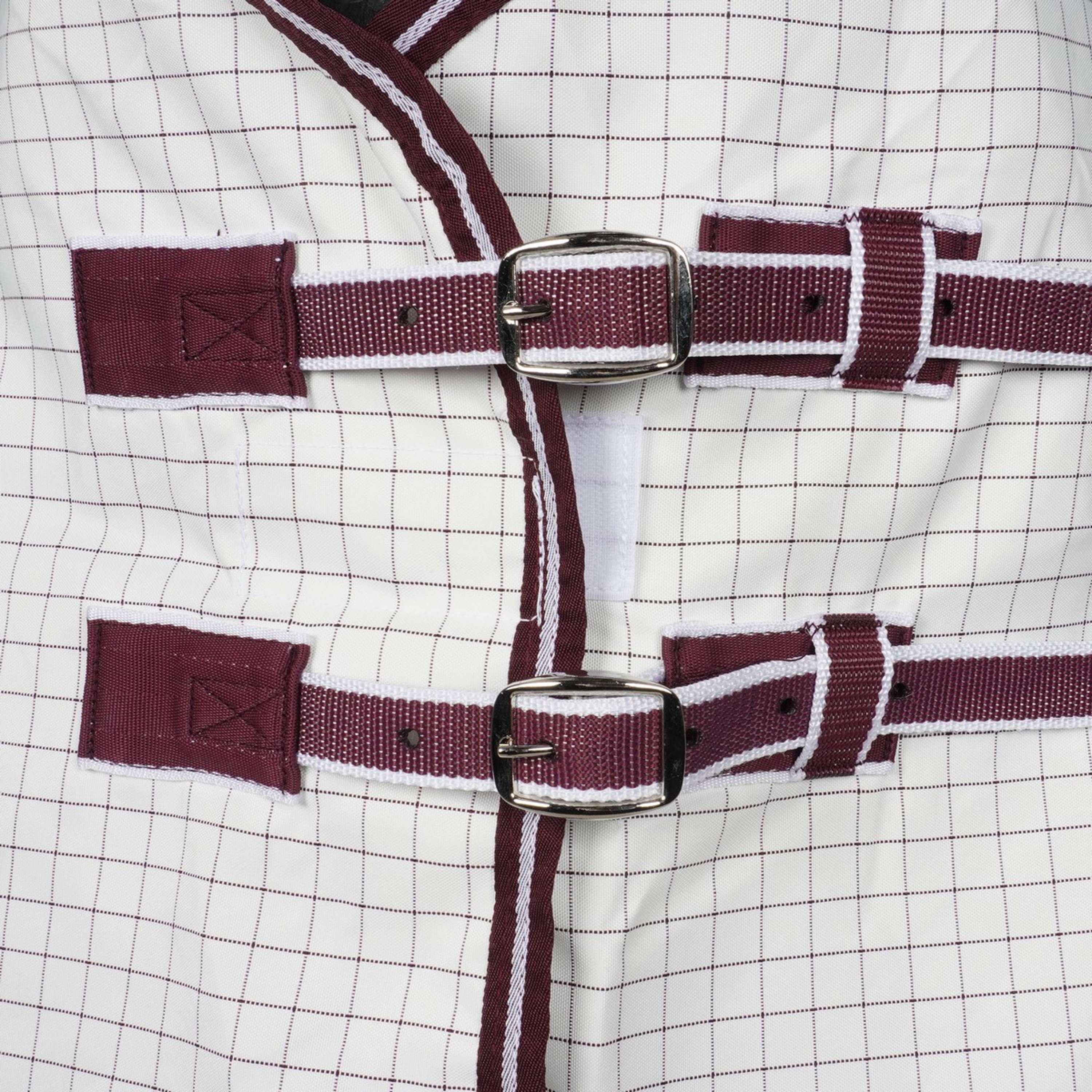WeatherBeeta Zomerdeken Hybrid Seasons Combo Neck White/Maroon