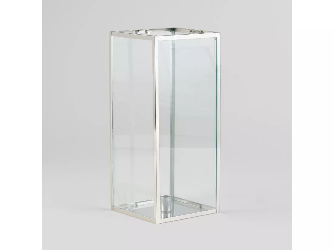 Bougeoir Epoch argent moyen 35 x 15 x 15