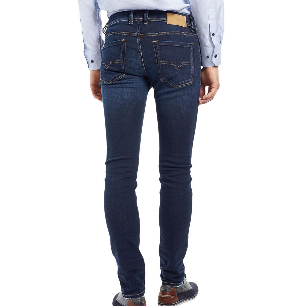 Diesel Jean Slim-Skinny Bleu denim Homme Diesel Sleenker