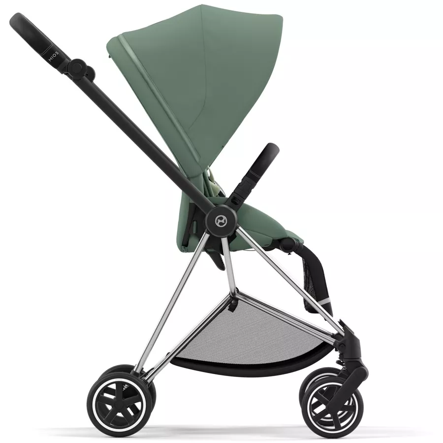 cybex PLATINUM Kombikinderwagen New Mios Chrome Black Leaf Green