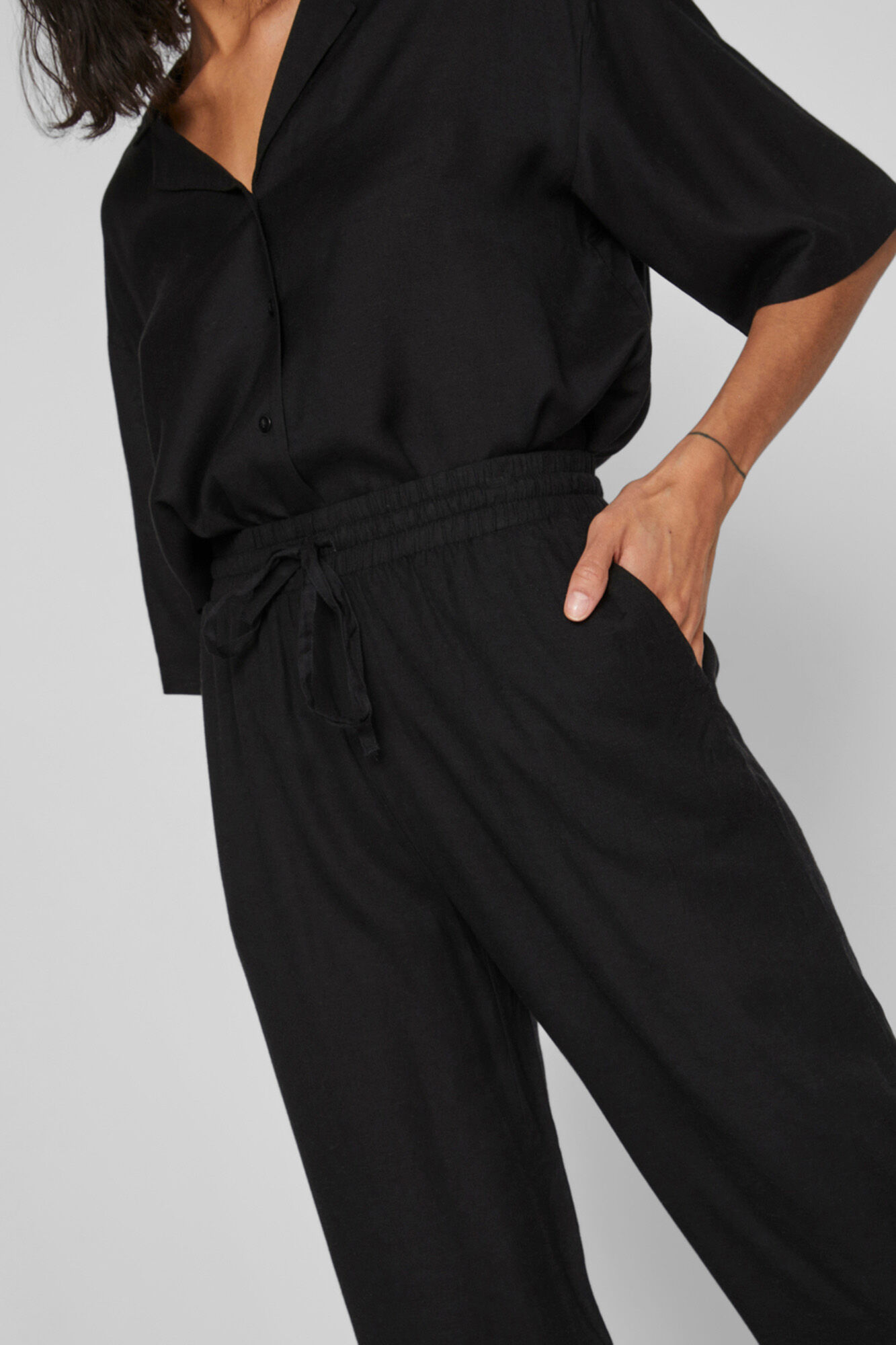 Pantalón holgado - Negro