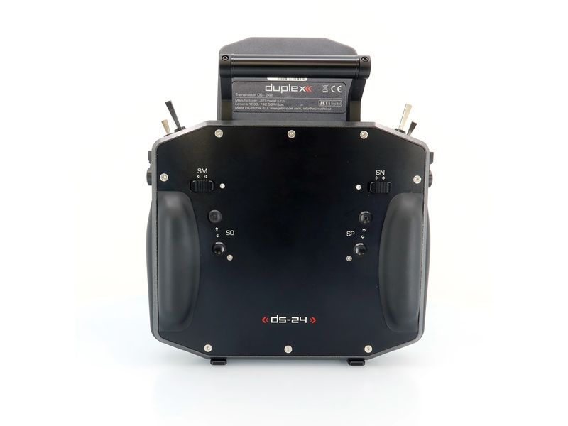 Jeti Fernsteuerung DS-24II Gray 24 Kanal, Duplex EX Professioneller 24-Kanal-Sender mit Geber auf Rückseite