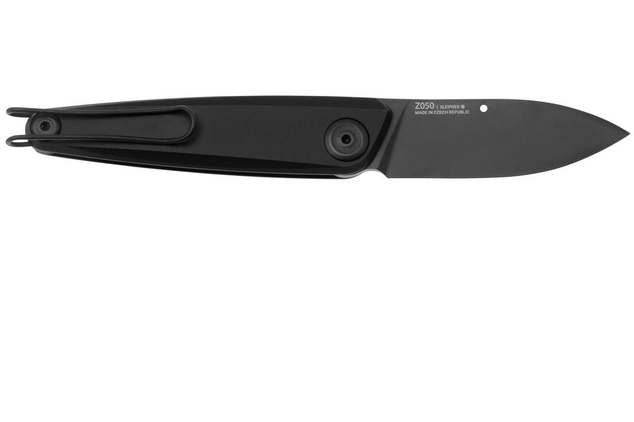 ANV Knives Z050BB, Z050-010 DLC Sleipner, Dural Black Aluminium, zakmes