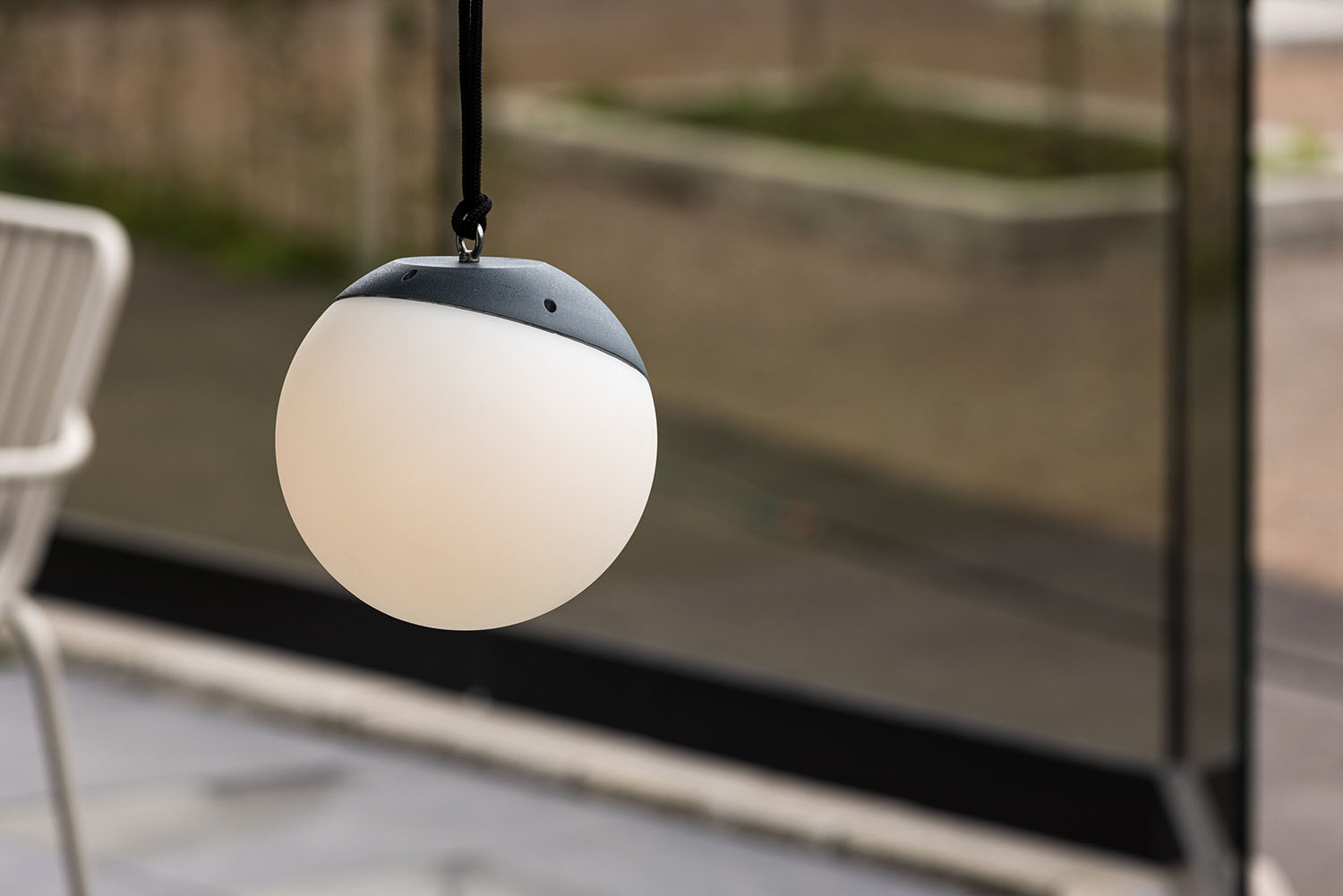 Buitenlamp Dusk - ø 20cm - Zwart