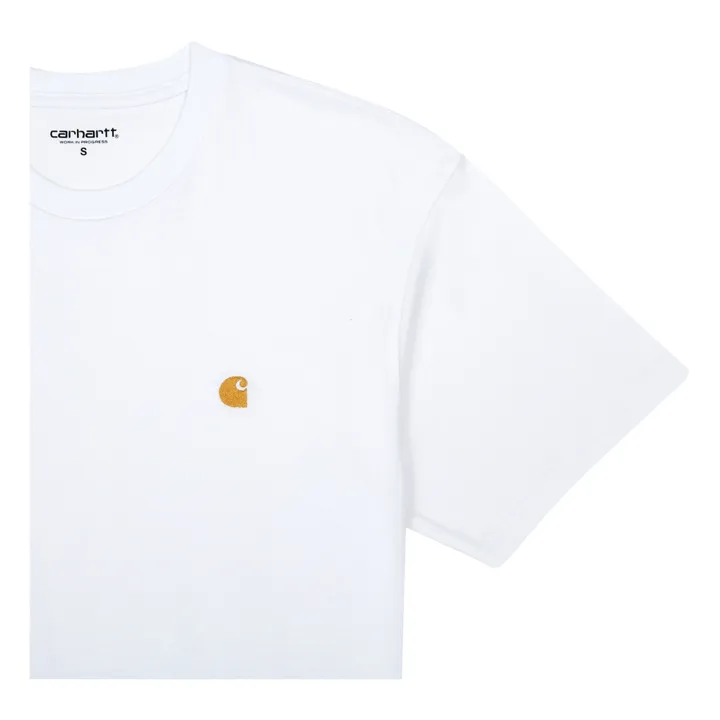 Carhartt WIP T-shirt Chase Coton | Blanc