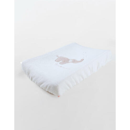 Coussin à langer 45x67 + housse éponge Bali - Bali Moka et Snow - NOUKIE 'S