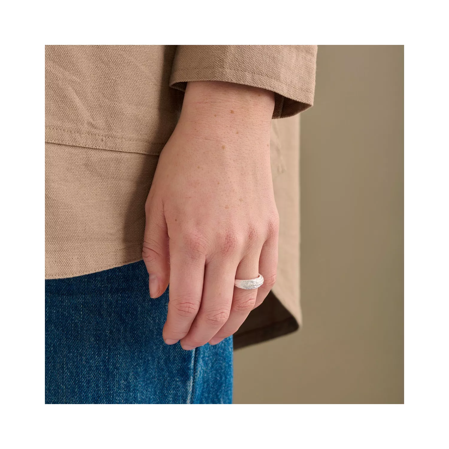 Pernille Corydon oastline Ring 18 kt. Forgyldt Sølv r-470-gp