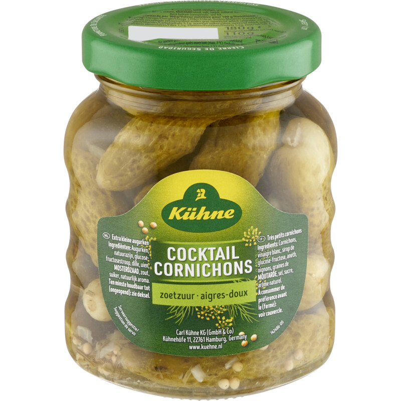 Kühne Cocktail cornichons zoetzuur