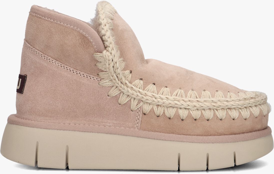 beige mou vachtlaarzen eskimo bounce sneaker