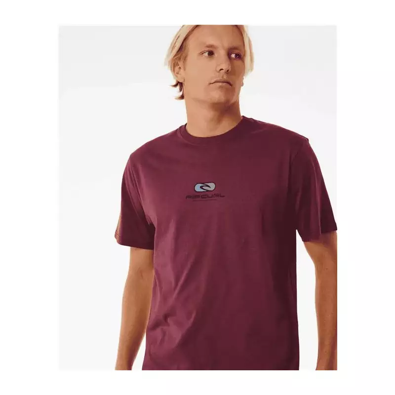 Teeshirt RIPCURL Pill Icon Tee Maroon
