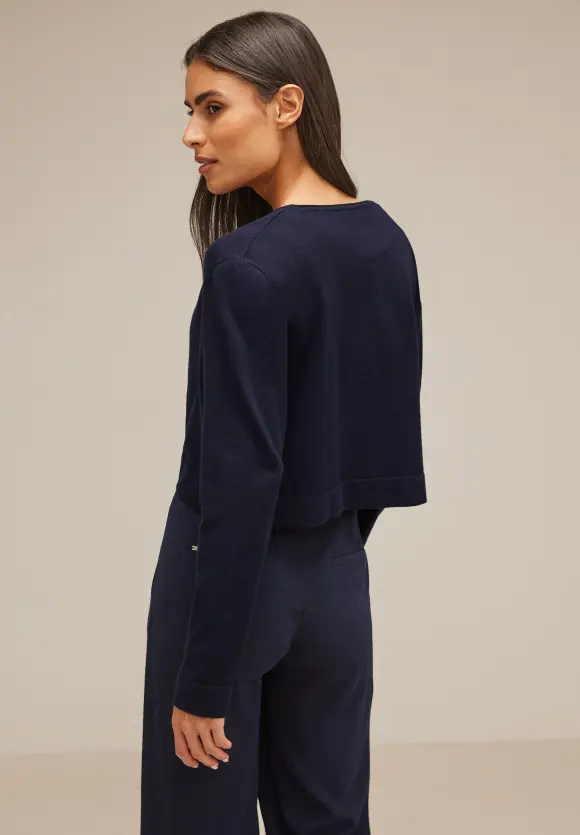Kurzer Cardigan - deep blue
