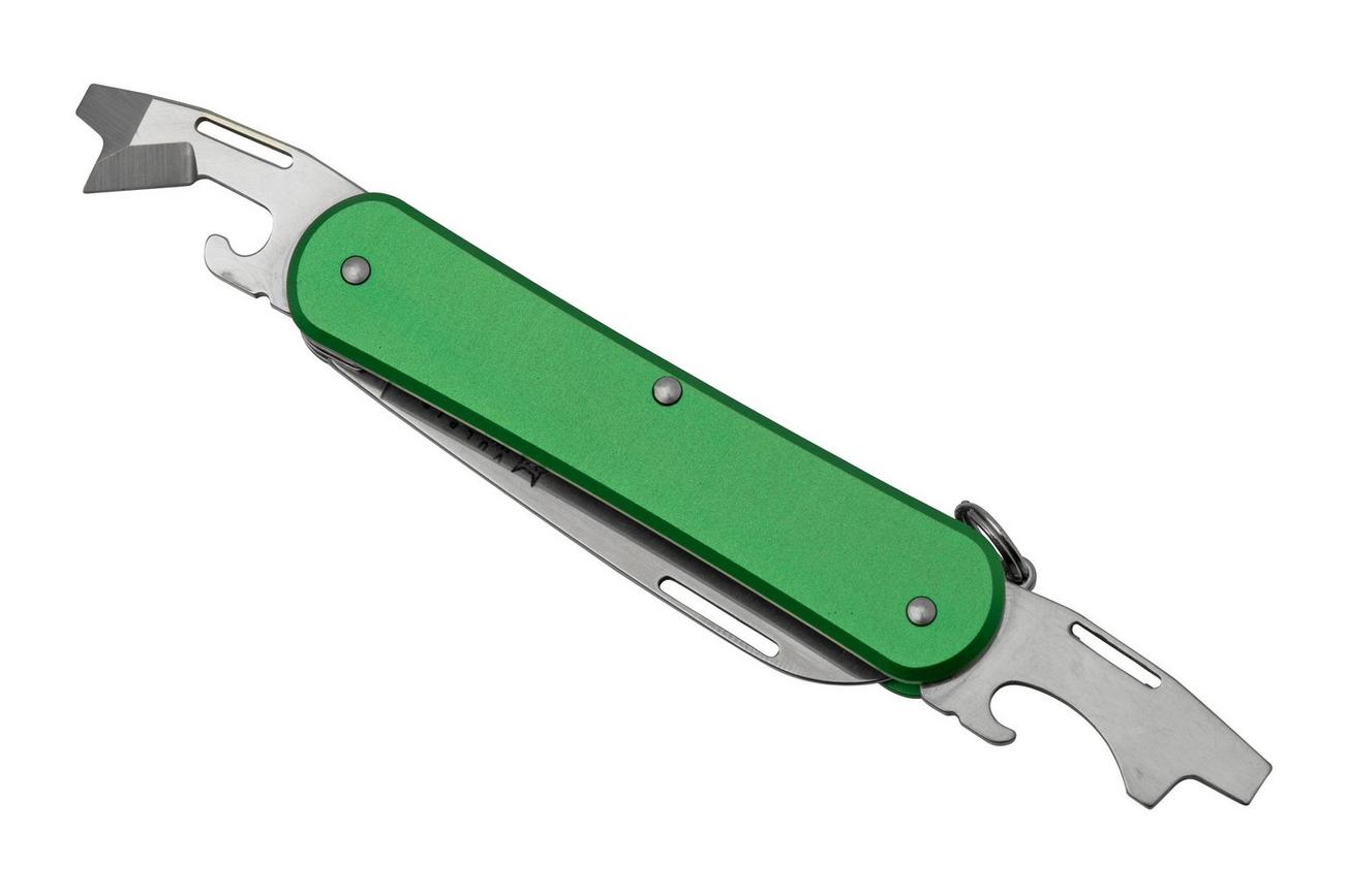 FOX Vulpis 3-Tools FX-VP130-3OD, N690Co, Aluminium OD Green, Zwitsers zakmes