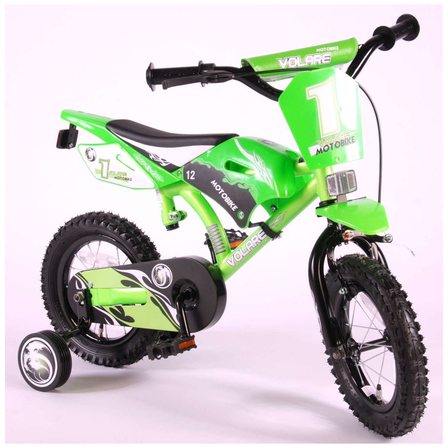 Volare Motobike Fiets - 12 inch - Groen