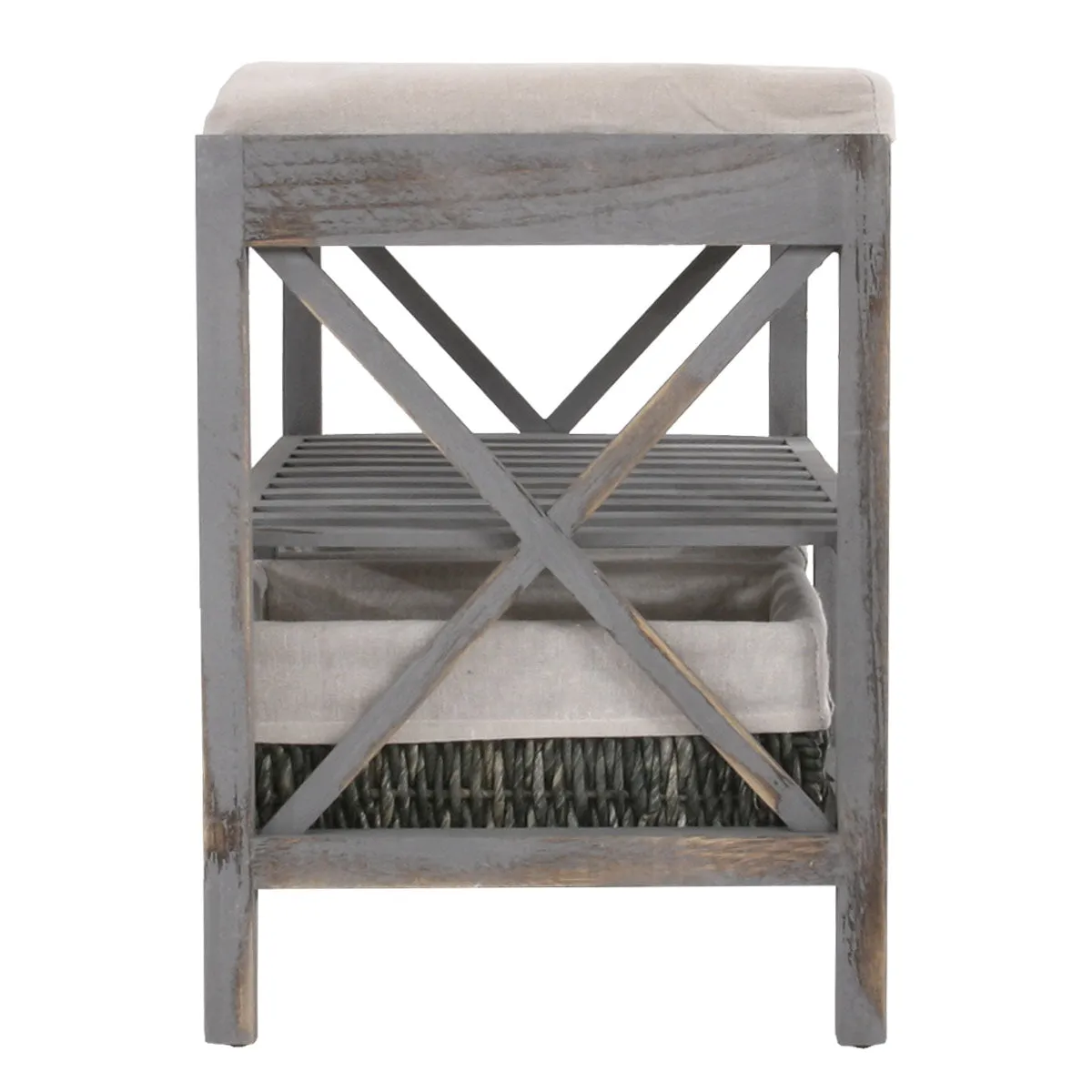 Decoshop26 Étagère à chaussures - Gris