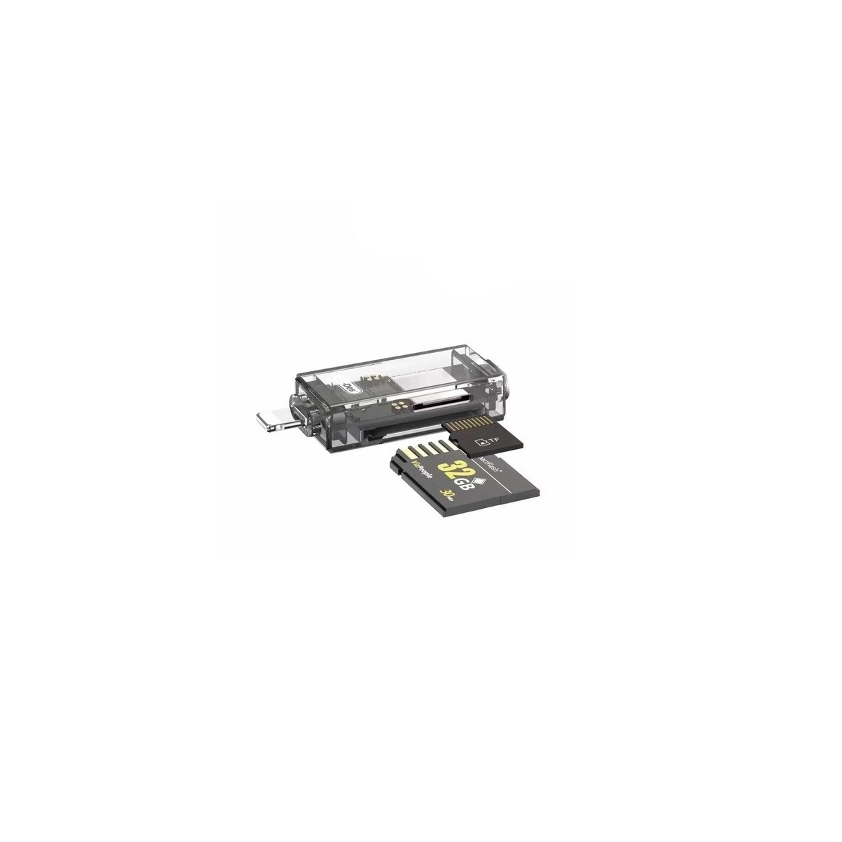 NÖRDIC Lightning-kortleser 2 spor SD, MicroSD UHS-I