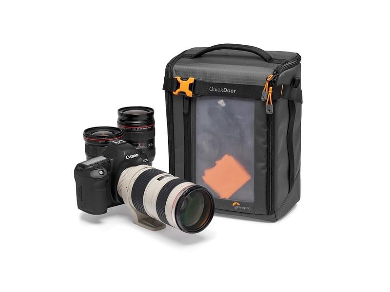 Lowepro Kameratasche GearUp Creator Box XL II (GRL) Grau Reise-Organizer und Tasche für spiegellose Kameras, digitale Geräte, Kabel und Zubehör