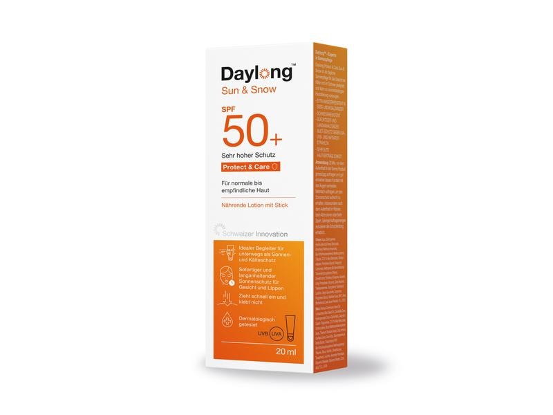 DAYLONG Sonnencreme Sun and Snow SPF 50  20 ml Sonnenschutz speziell für Wintersportler