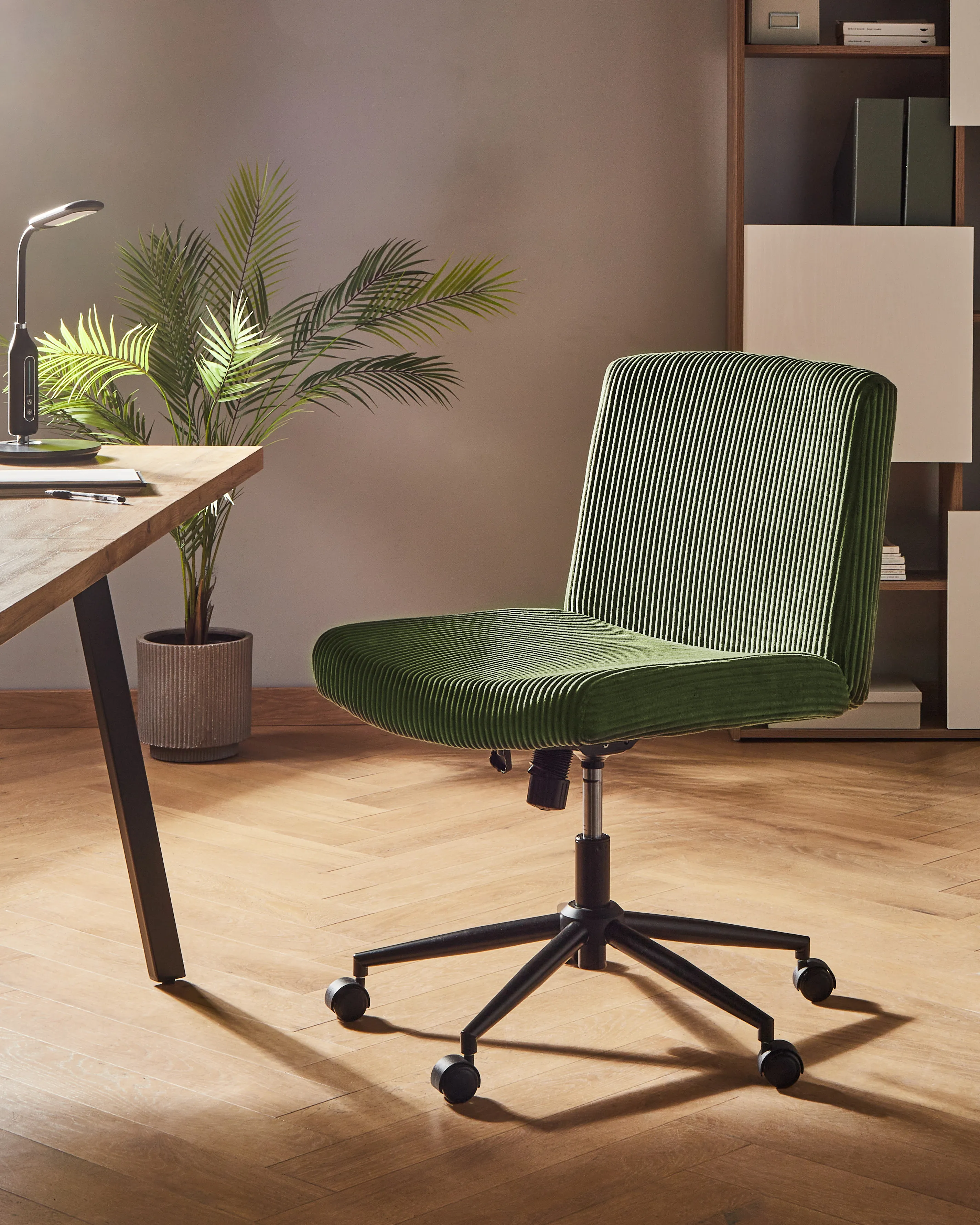 Bureaustoel GEDDES Corduroy Groen
