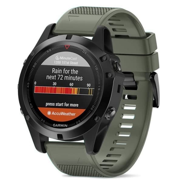Sport Årmband EasyFit Garmin Fenix 3 / 5X / 5X Plus - Mgrön