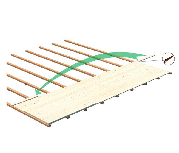 Palmako Fußboden für Gartenhaus Lotta