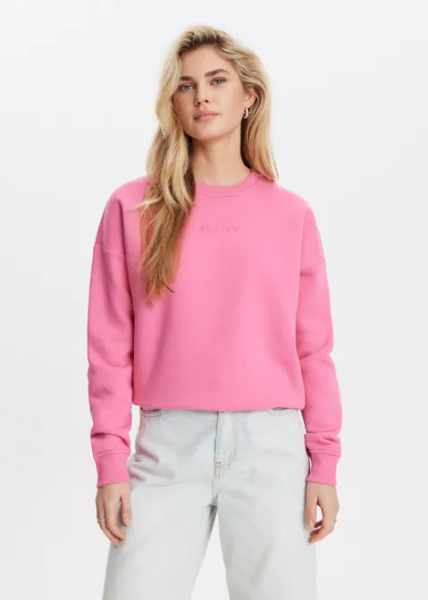 Sweater met merk print roze (ROS.HOT)