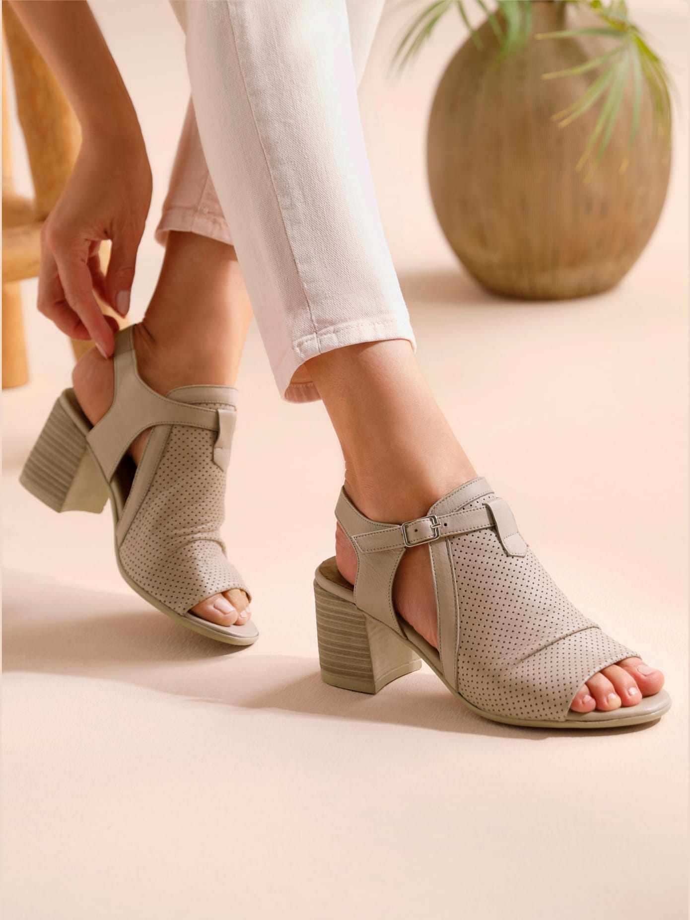 Sandales cuir nappa de vache