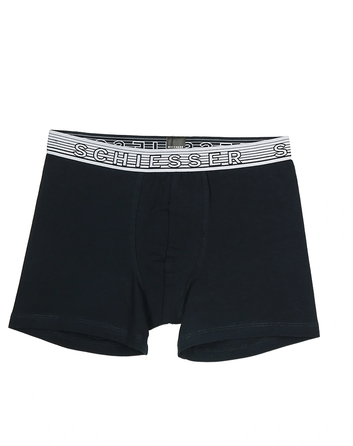 Boxershorts 95/5 3er Pack mit Schriftzug in blau