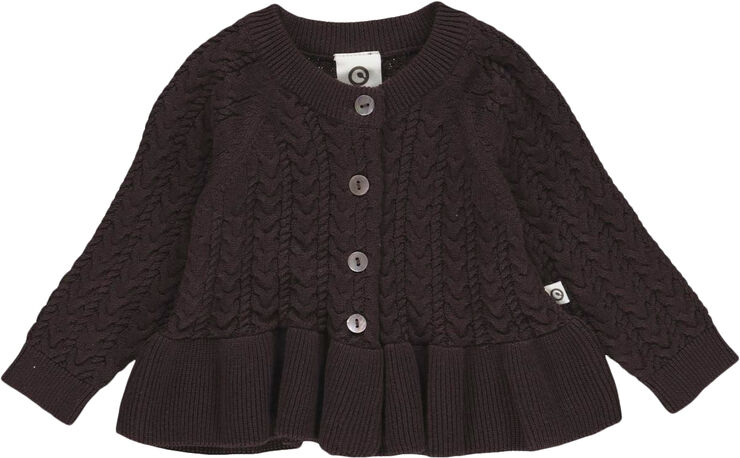 Müsli by Green Cotton Knit frill cardigan baby 19141901