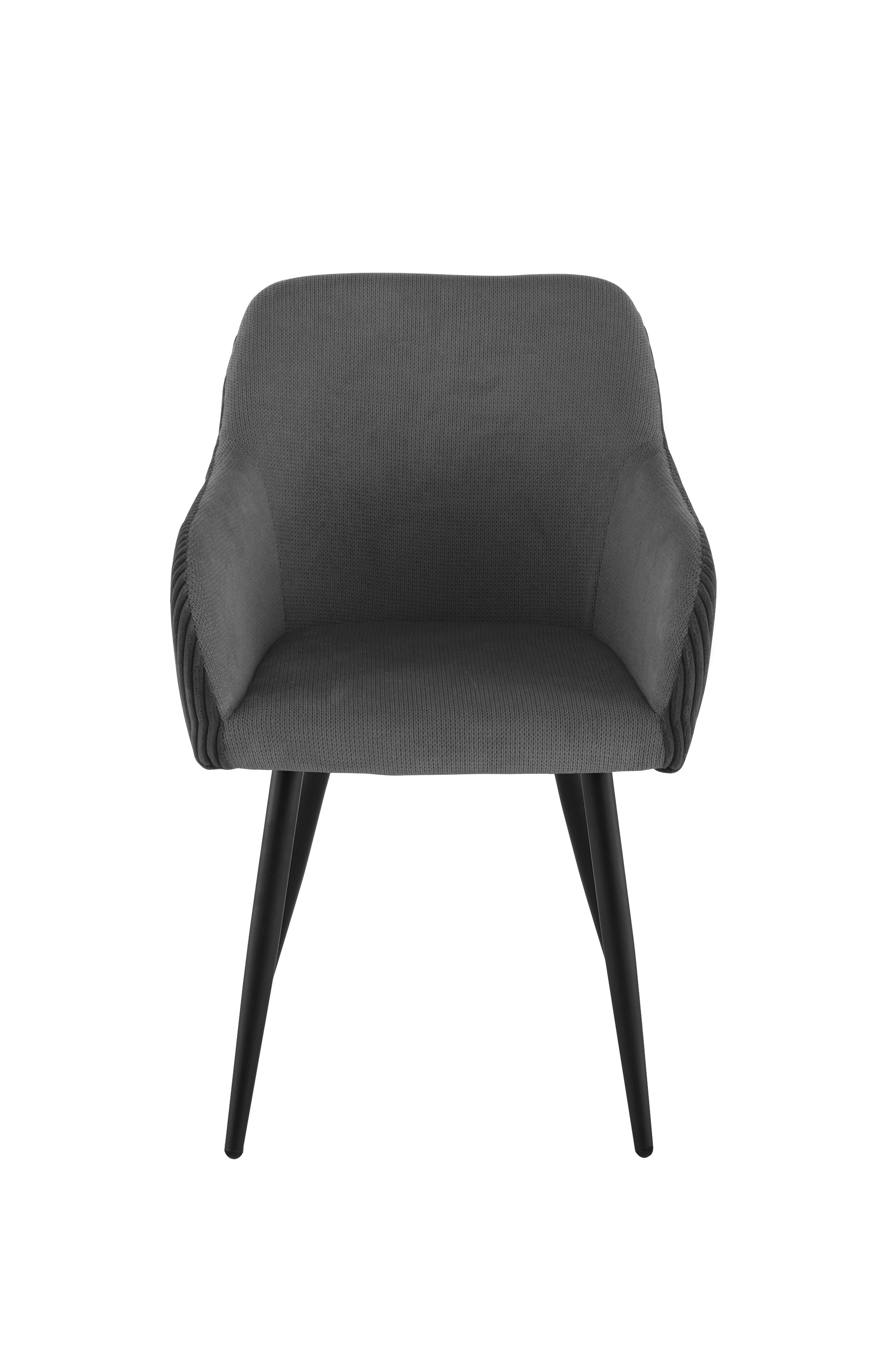 BETTY FAUTEUIL NOIR BI MATIERE