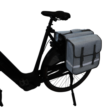 Dresco dubbele fietstas 36L