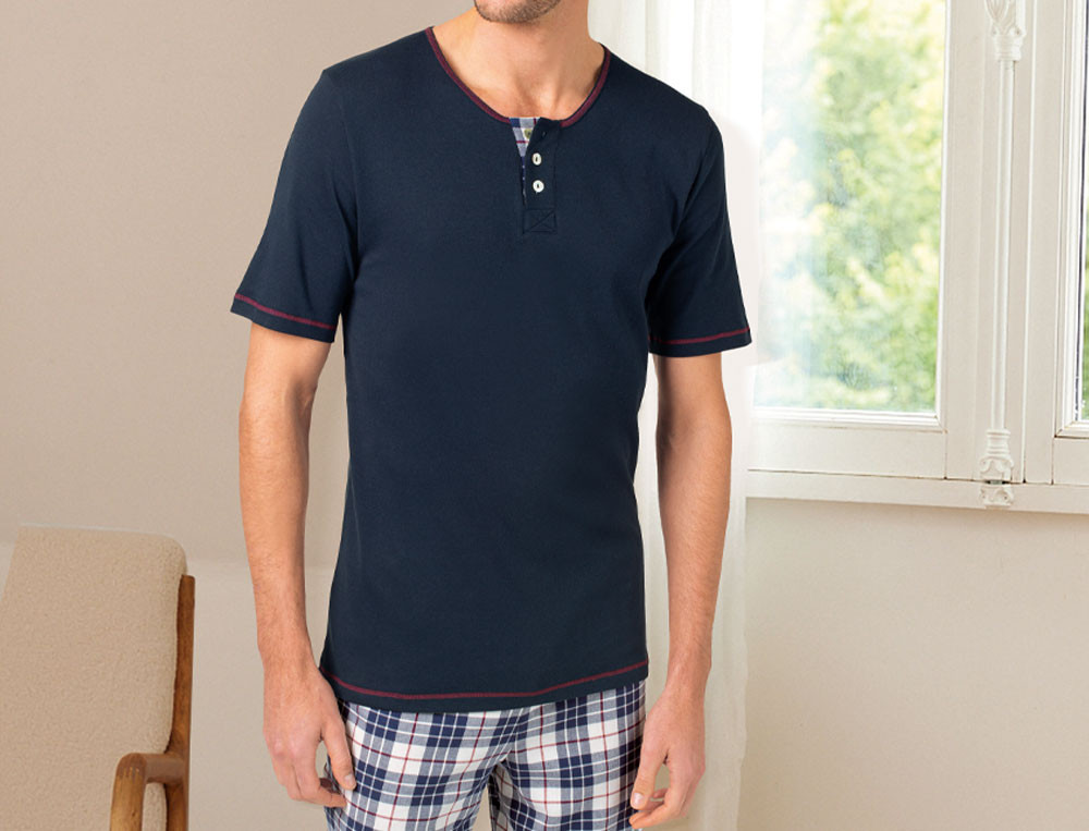 Pyjama short homme-Doubles jeux