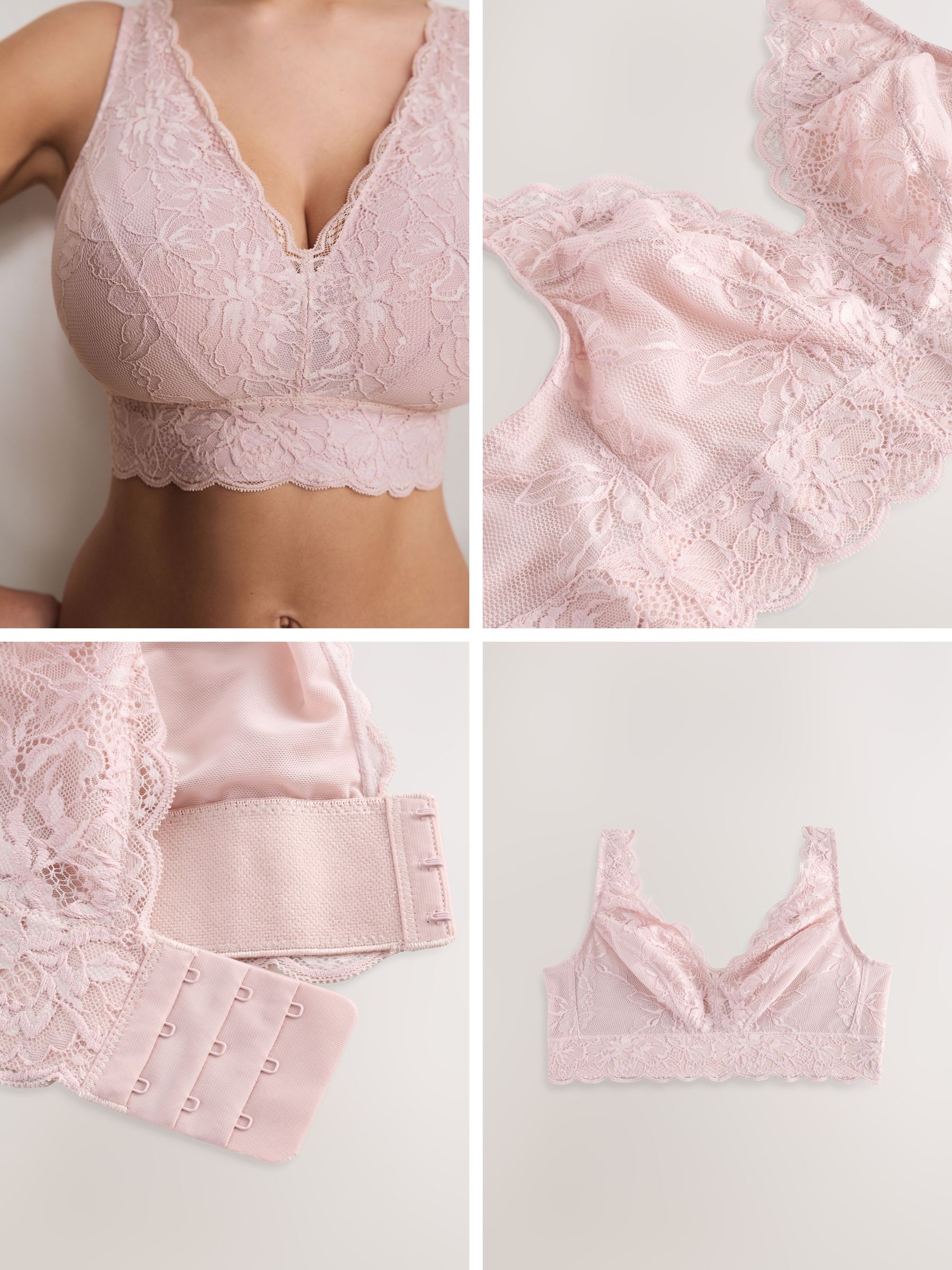 Lichtroze - Total Support Lace Bra