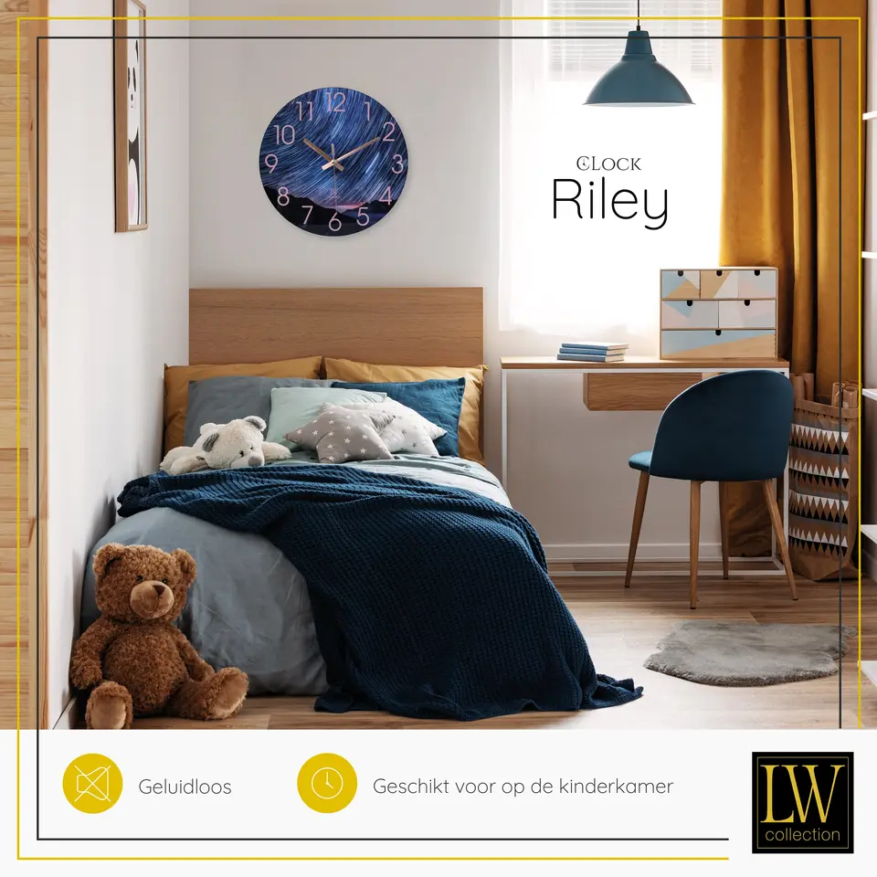 LW Collection Keukenklok Riley 30cm