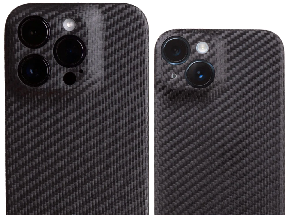 iPhone 15 Pro MagSafe Echtcarboncover Schutzhülle Ultrathin (10.85.0130) - Schwarz