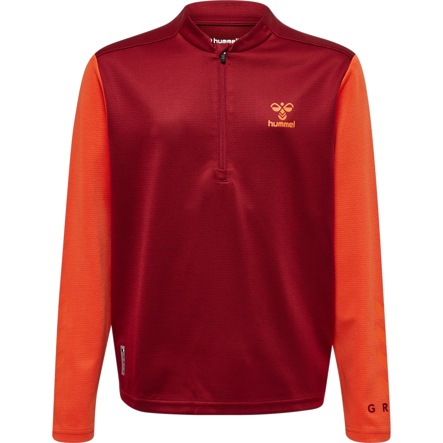 hmlONGRID 1/2 ZIP POLY SWEAT KIDS