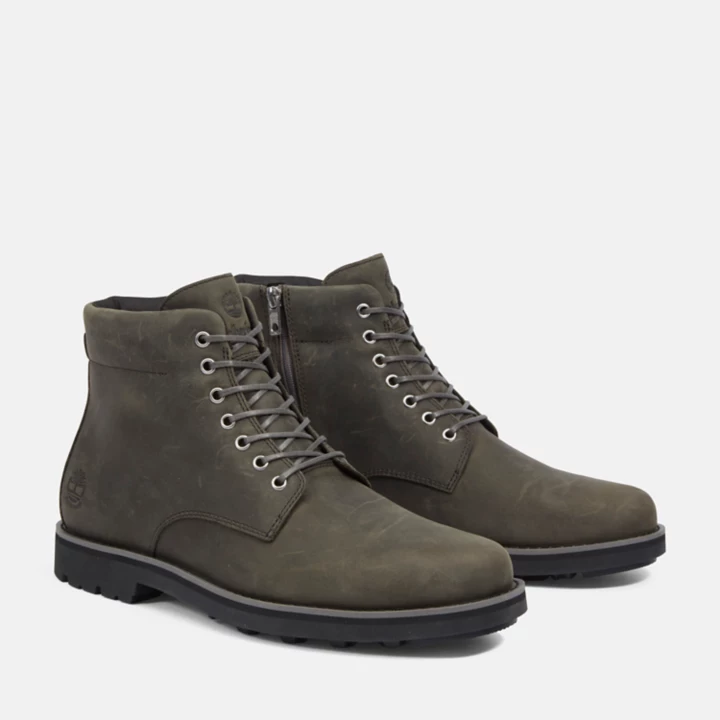 Bota Alden Brook com zíper lateral para homem, na cor cinza.