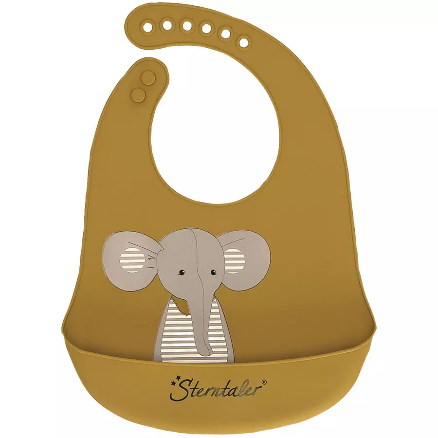 Sterntaler Silikon-Lätzchen Eddy mittelgrün