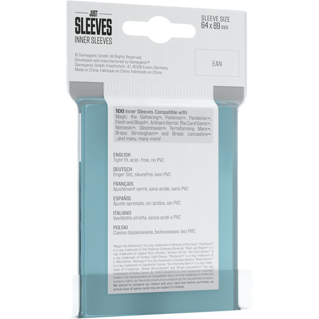 Gamegenic - 100 Inner Sleeves Standards