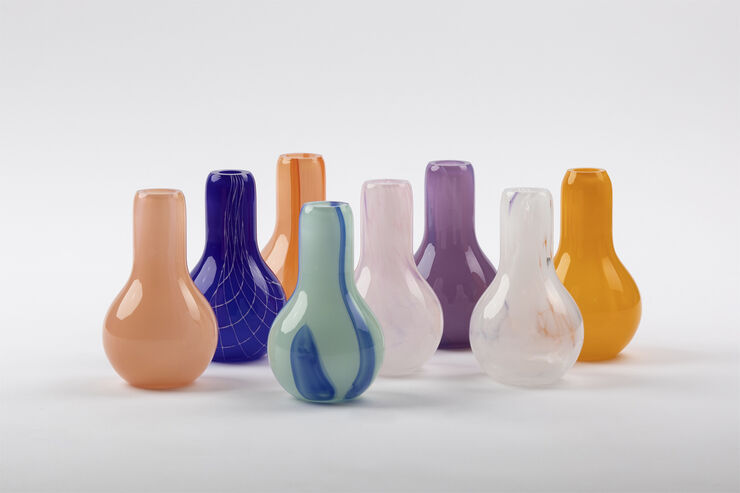 Kodanska Flow Vase Mini Blue w. print