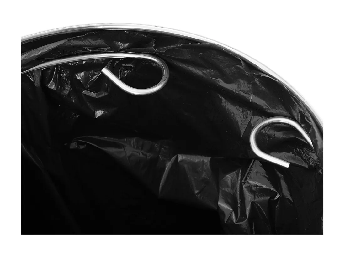 Poubelle 45 litres chrome 30 x 30 x 69 cm 14_0004453
