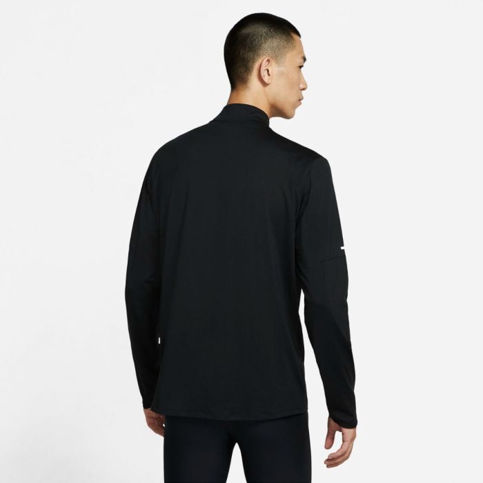 Nike Herre T-shirts Dri-FIT Half Zipp Long Sleeve Sort