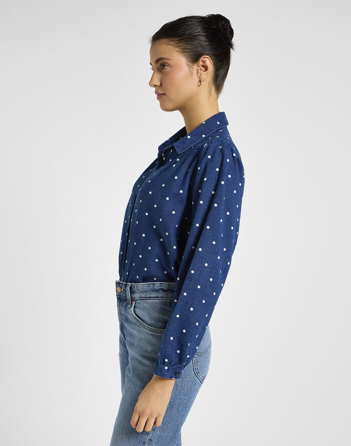 Lee SHIRRED BLOUSE Prikker