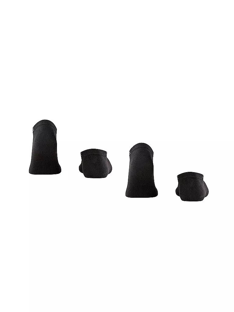 BURLINGTON Herren Sneaker Socken EVERYDAY 2-er Pkg. 40-46 black schwarz