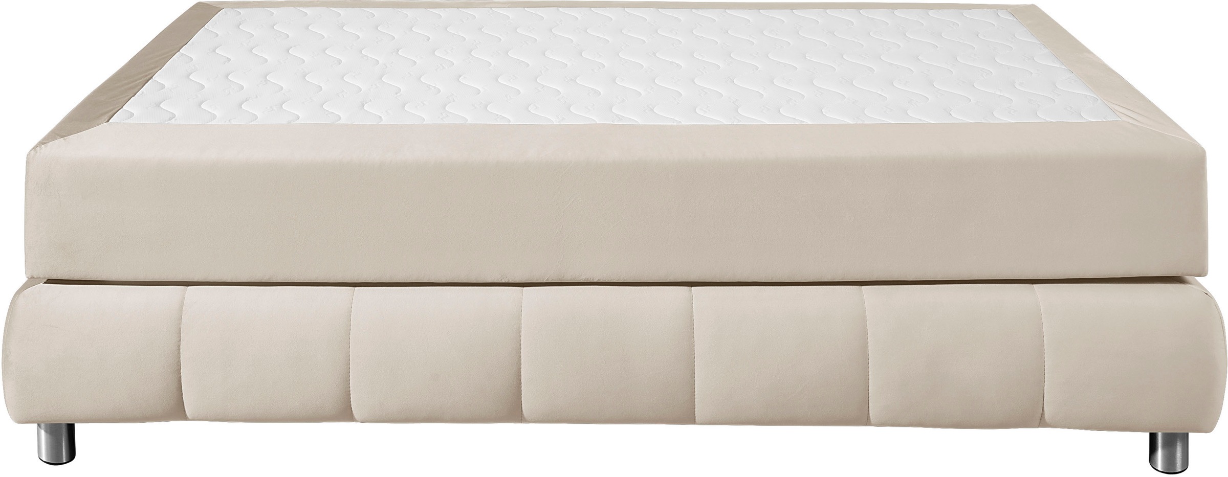 andas Boxspringbett »Salo« Ohne Kopfteil, inkl. Topper, auch in Überlänge 220 cm