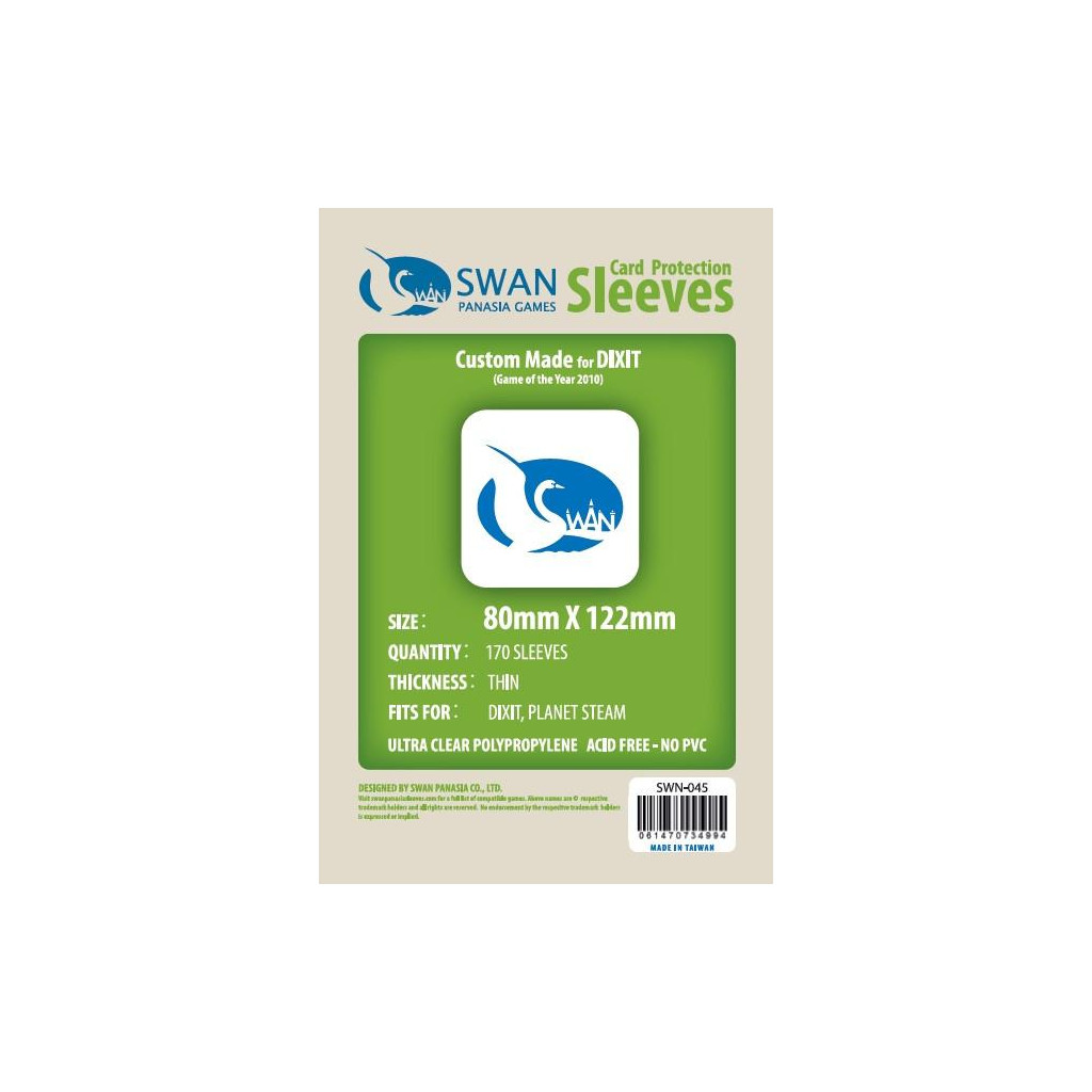 Swan Panasia - Card Sleeves Standard - 80x122mm - 170p