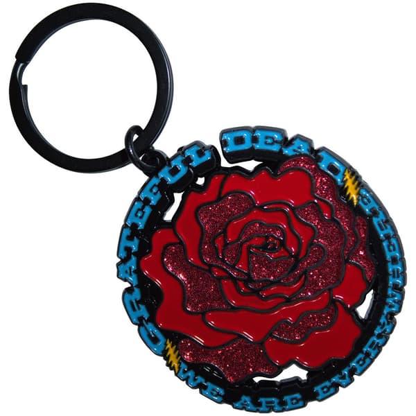 Grateful Dead Keychain: Everywhere Rose
